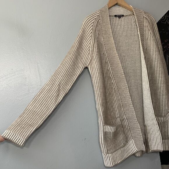 Elisabetta Size Medium Beige Wool Mohair Sweater Cardigan Boho Grunge Old Money - Picture 2 of 7